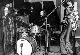 left to right; Martin Hannett, Paul Burgess, Spider Mike King in 1972!